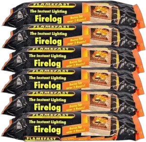 Flamefast Smokeless Instant Lighting Enviroment-Friendly Fire Logs